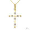 Sparkling Diamond Cross in 10K Gold – A Classic Symbol with Modern Grace