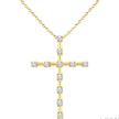 Floating Diamond Cross 1/4ctw