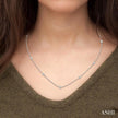 Exquisite Diamonds by the Yard Fashion Necklace in 14K White Gold