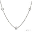Exquisite Diamonds by the Yard Fashion Necklace in 14K White Gold