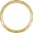 14K Yellow Gold 4 mm Sculptural Half Round Band Size 7