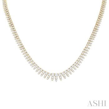 5 Carat Waterfall Diamond Necklace