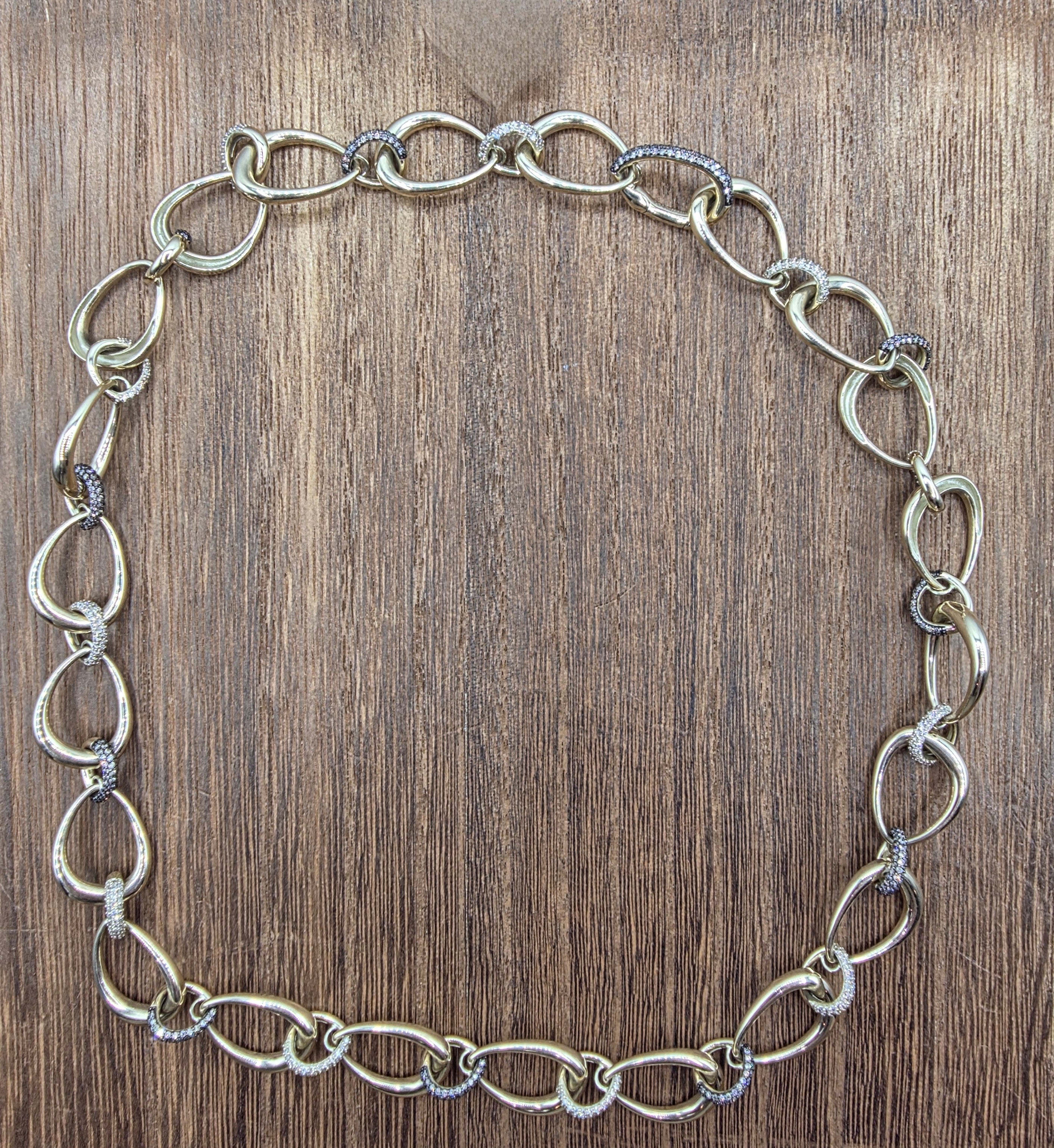 Fantastic LeVian Chocolate and Nude Diamonds Necklace in 14K Honey Gold