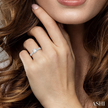 Twisted Shank Emerald Cut Center Diamond Engagement Ring in 14K Gold | Gemma's Jewelers