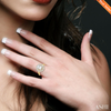 Captivating Oval Shape Baguette and Round Diamond Engagement Ring in 14K Gold | Gemma's Jewelers