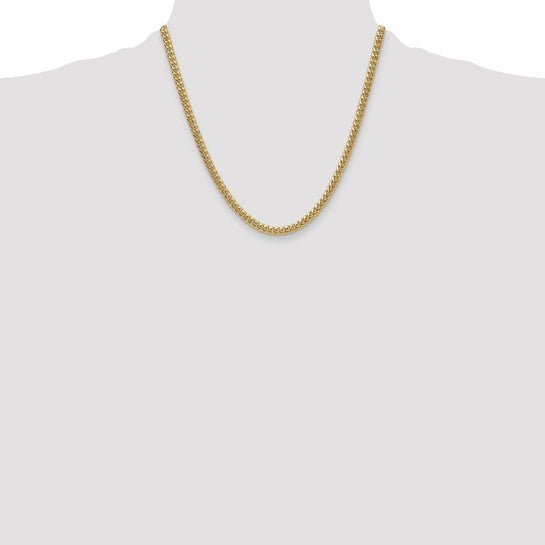 14k 4.5mm Semi-Solid Miami Cuban Chain