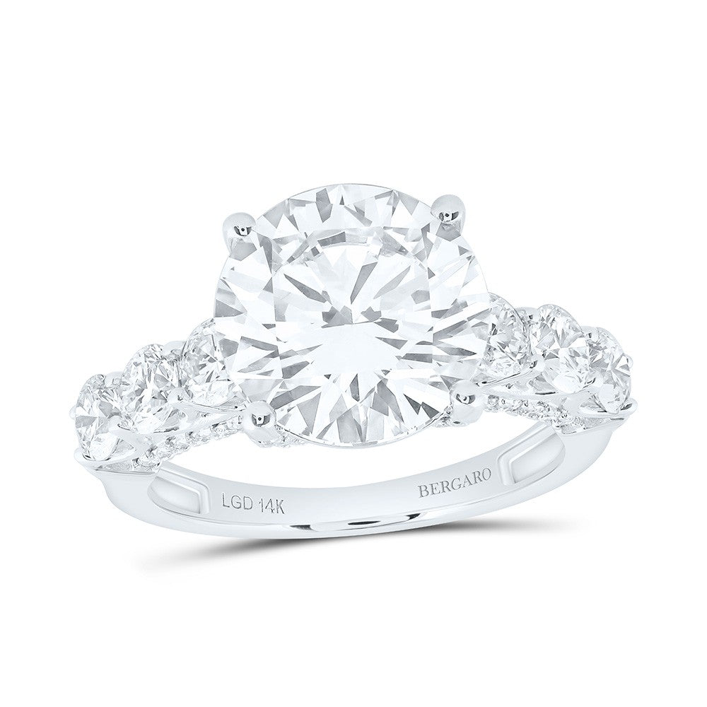 Stunning 14K White Gold 6 5/8ctw Diamond Ring