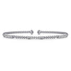 Gabriel & Co. Bujukan Diamond Stations Bangle Bracelet in 14K White Gold