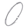 Gabriel & Co. Bujukan Diamond Stations Bangle Bracelet in 14K White Gold