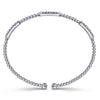 Gabriel & Co. Bujukan Diamond Stations Bangle Bracelet in 14K White Gold