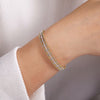 Gabriel & Co. Bujukan Diamond Bold Cuff Bangle Bracelet in 14K Two Tone
