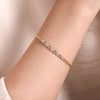 Gabriel & Co. Bujukan Diamond Stations Bangle in 14K Yellow-White Gold