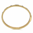 The Bujukan Collection Marquise Station Diamond Bangle in 14K Yellow Gold