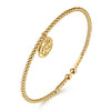 Gabriel & Co. Bujukan Tree of Life Charm Bangle Bracelet in 14K Yellow Gold