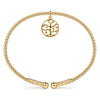 Gabriel & Co. Bujukan Tree of Life Charm Bangle Bracelet in 14K Yellow Gold