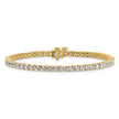 14k 5 carat Lab Grown Diamond VS+ F+ Tennis Bracelet