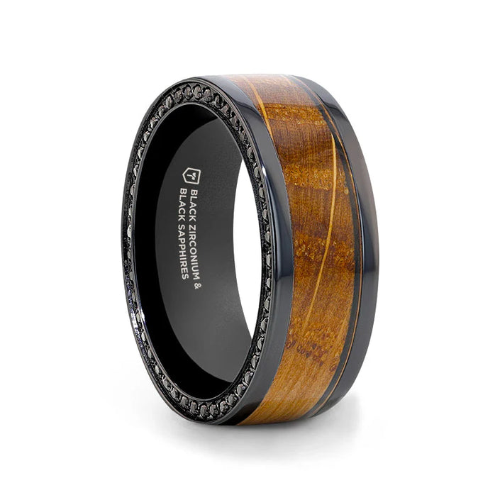 BOURBON Black Zirconium Ring