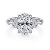 Scintillating Oval Cut Five Stone Diamond Engagement Ring in 14K Gold  | Gemma's Jewelers