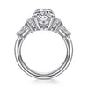 Scintillating Oval Cut Five Stone Diamond Engagement Ring in 14K Gold  | Gemma's Jewelers