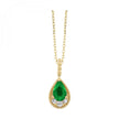 Bold & Brilliant Gemstone and Diamond Necklace in 10K | Gemmas Jewelers 1