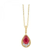 Bold & Brilliant Gemstone and Diamond Necklace in 10K | Gemmas Jewelers 2