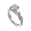 Graceful and Elegant Split Shank Diamond Engagement Ring in 14K Gold | Gemma's Jewelers