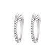 Classic Design Huggie Hoop Diamond Earrings  in 10K | Gemmas Jewelers 2