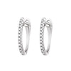 Classic Design Huggie Hoop Diamond Earrings  in 10K | Gemmas Jewelers 2