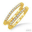 Classic & Elegant Round Diamond Insert Wedding Ring in 14K Yellow Gold | Gemmas Jewelers