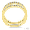 Classic & Elegant Round Diamond Insert Wedding Ring in 14K Yellow Gold | Gemmas Jewelers