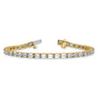 Classy & Elegant Lab Grown Diamond Emerald Cut Tennis Bracelet in 14K Gold | Gemas Jewelers 2