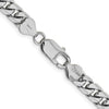 14k Solid White Gold Miami Cuban Link 22