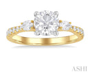 Dazzling Round Diamond Engagement Ring in 14K Yellow Gold | Gemmas Jewelers