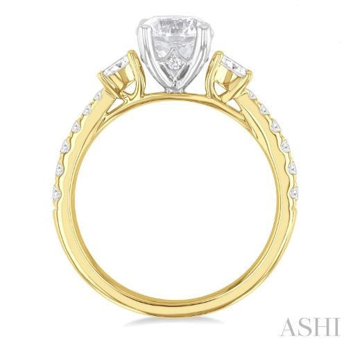 Dazzling Round Diamond Engagement Ring in 14K Yellow Gold | Gemmas Jewelers