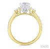 Dazzling Round Diamond Engagement Ring in 14K Yellow Gold | Gemmas Jewelers