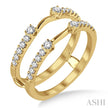 Dazzling Round Diamond Insert Wedding Ring in 14K Yellow Gold | Gemmas Jewelers