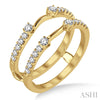 Dazzling Round Diamond Insert Wedding Ring in 14K Yellow Gold | Gemmas Jewelers