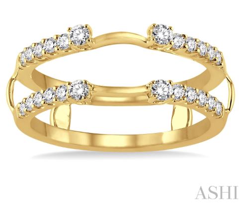 Dazzling Round Diamond Insert Wedding Ring in 14K Yellow Gold | Gemmas Jewelers