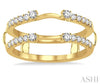 Dazzling Round Diamond Insert Wedding Ring in 14K Yellow Gold | Gemmas Jewelers