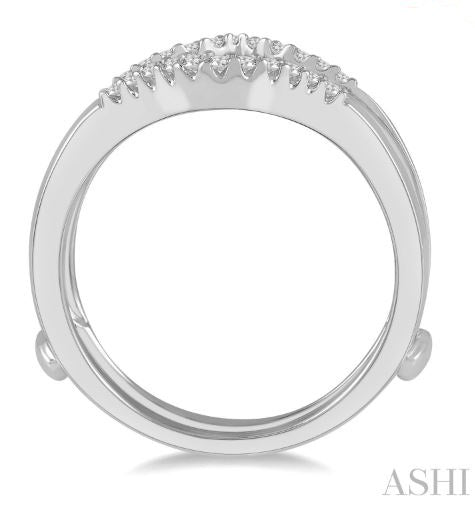 Dazzling Tiara Design Diamond Insert Wedding Ring in 14K White Gold | Gemmas Jewelers