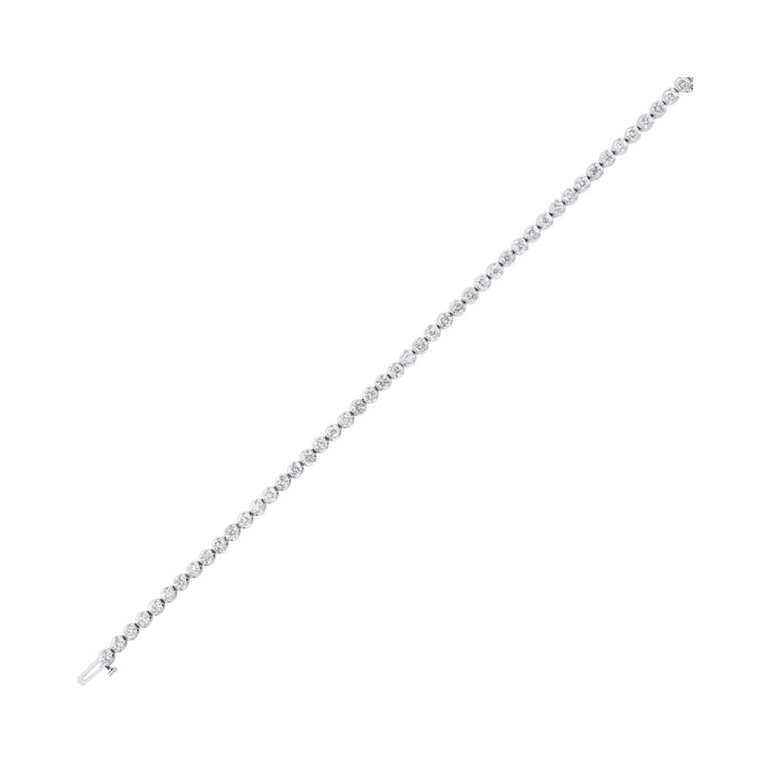 Dazzling Diamond Tennis Bracelet in 14K White Gold | Gemmas Jewelers