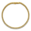 Dazzling Lab Grown Princess Cut Diamond Tennis Bracelet 14K Gold | Gemmas Jewelers 