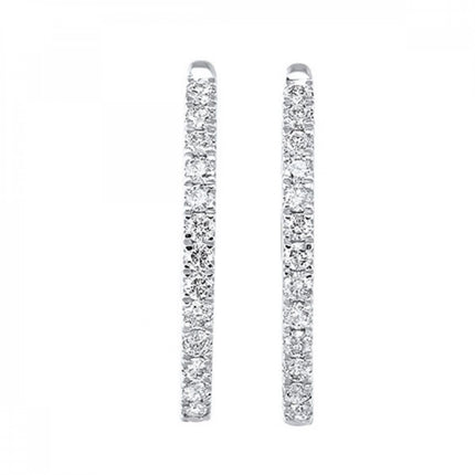 Dazzling Round Diamond  Earrings 14K Gold | Gemmas Jewelers