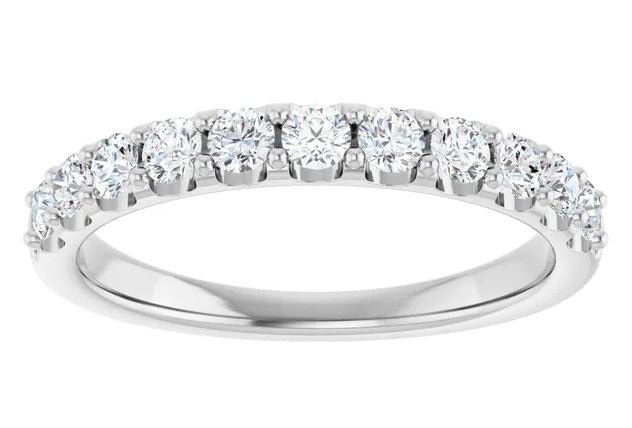 Classic & Elegant Traditional Design Diamond Anniversary Wedding Band in 14K Gold  | Gemma's Jewelers