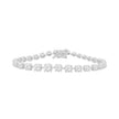 14K White Gold 6 1/2 Carat Diamond Bracelet