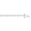 14K White Gold 6 1/2 Carat Diamond Bracelet