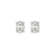 14k White Gold 2 Carat Oval Diamond Studs
