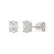 14k White Gold 2 Carat Oval Diamond Studs