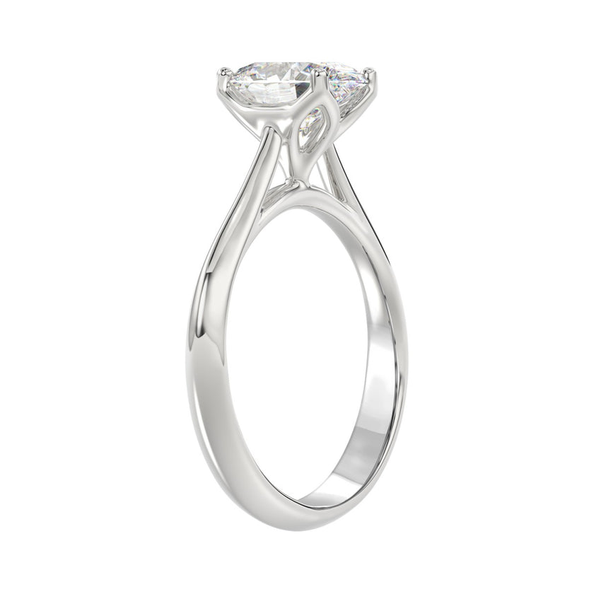 2 Carat Tulip Solitaire Ring