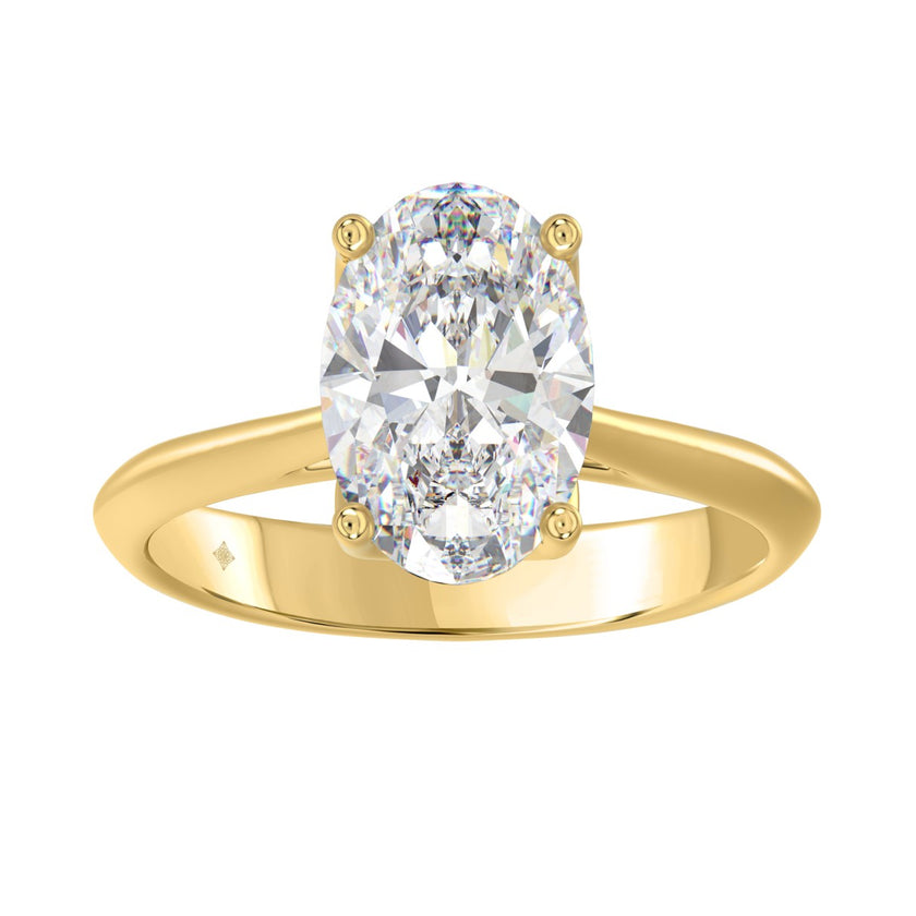 3 Carat Tulip Solitaire Engagement Ring